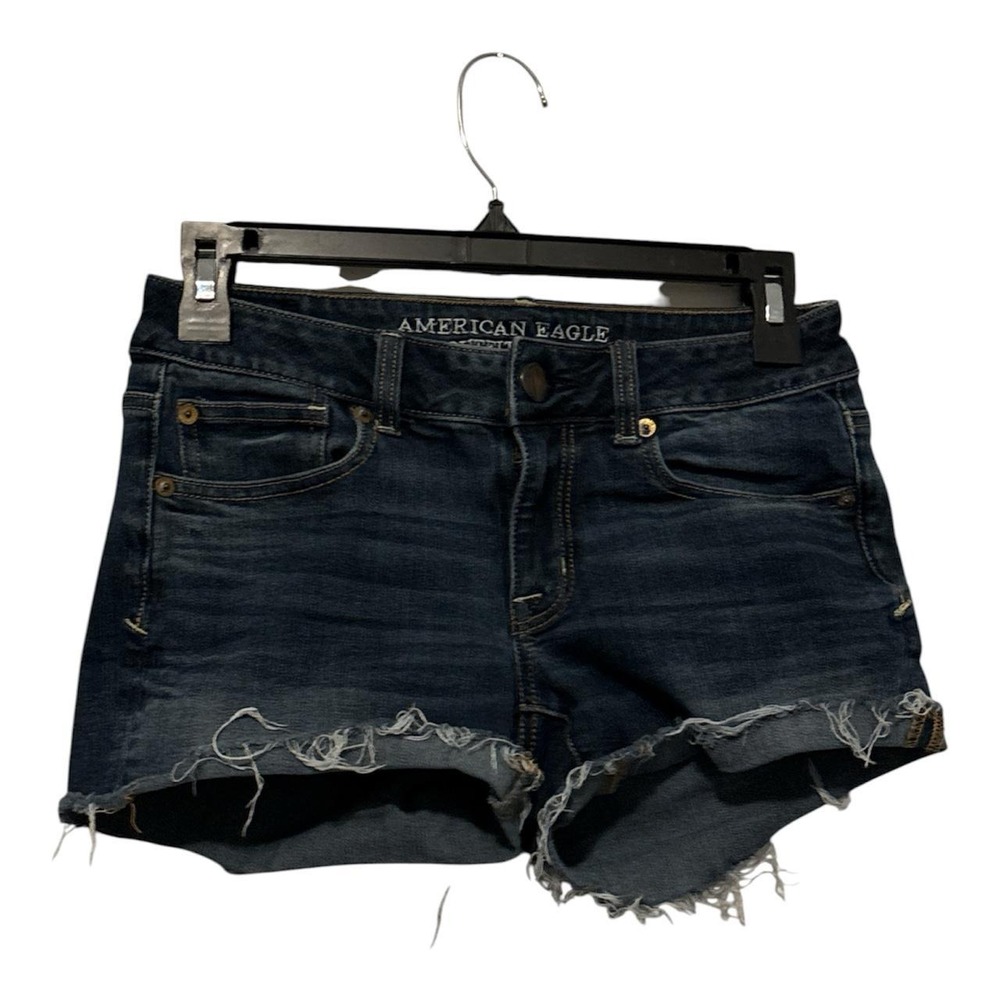 American Eagle Outfitters navy blue denim shorts